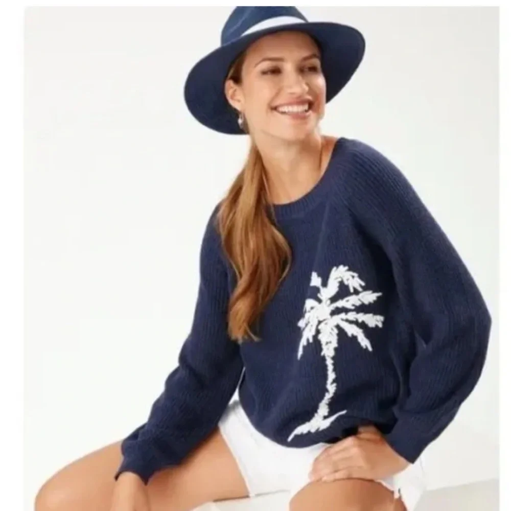 New Tommy Bahama Breezy Palm Pullover